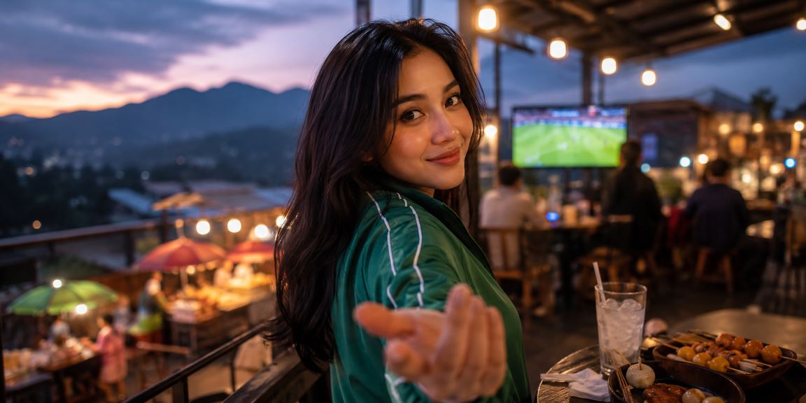 Pemain sedang menikmati live casino dengan suasana profesional