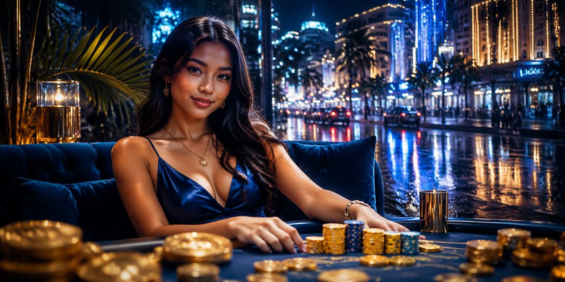 Situs slot neon dengan animasi berwarna merah terang